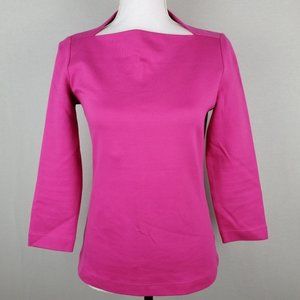 Kate Spade Saturday Pink Mid Sleeve Top XS